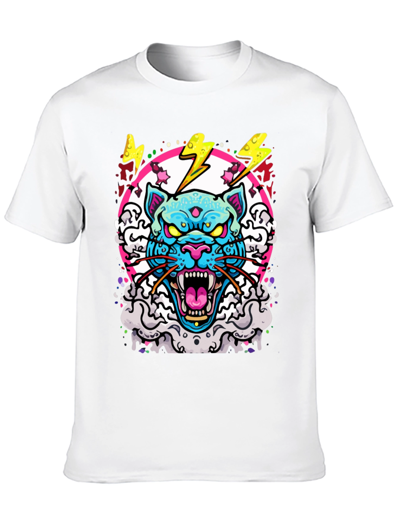 Cyberpunk Cat Graphic Tee