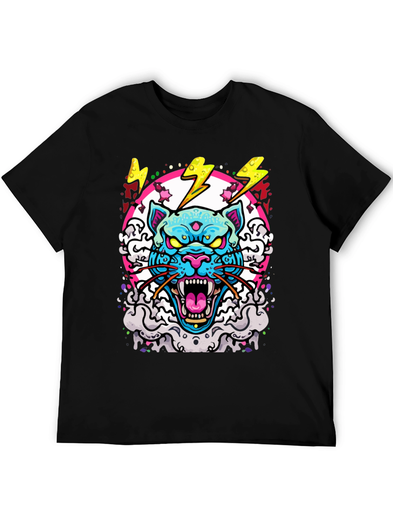 Cyberpunk Cat Graphic Tee