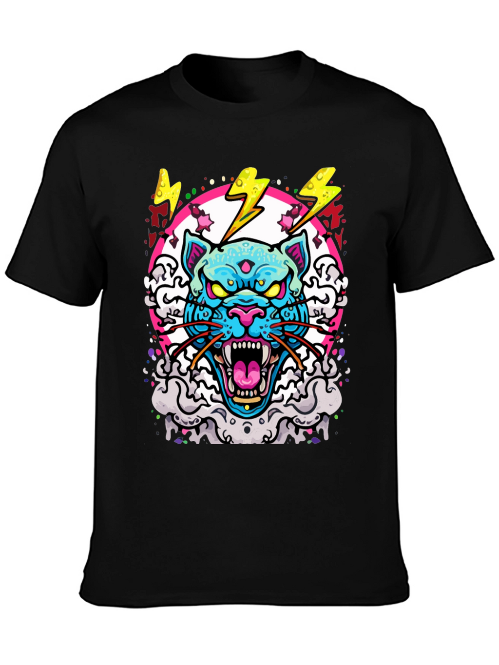 Cyberpunk Cat Graphic Tee
