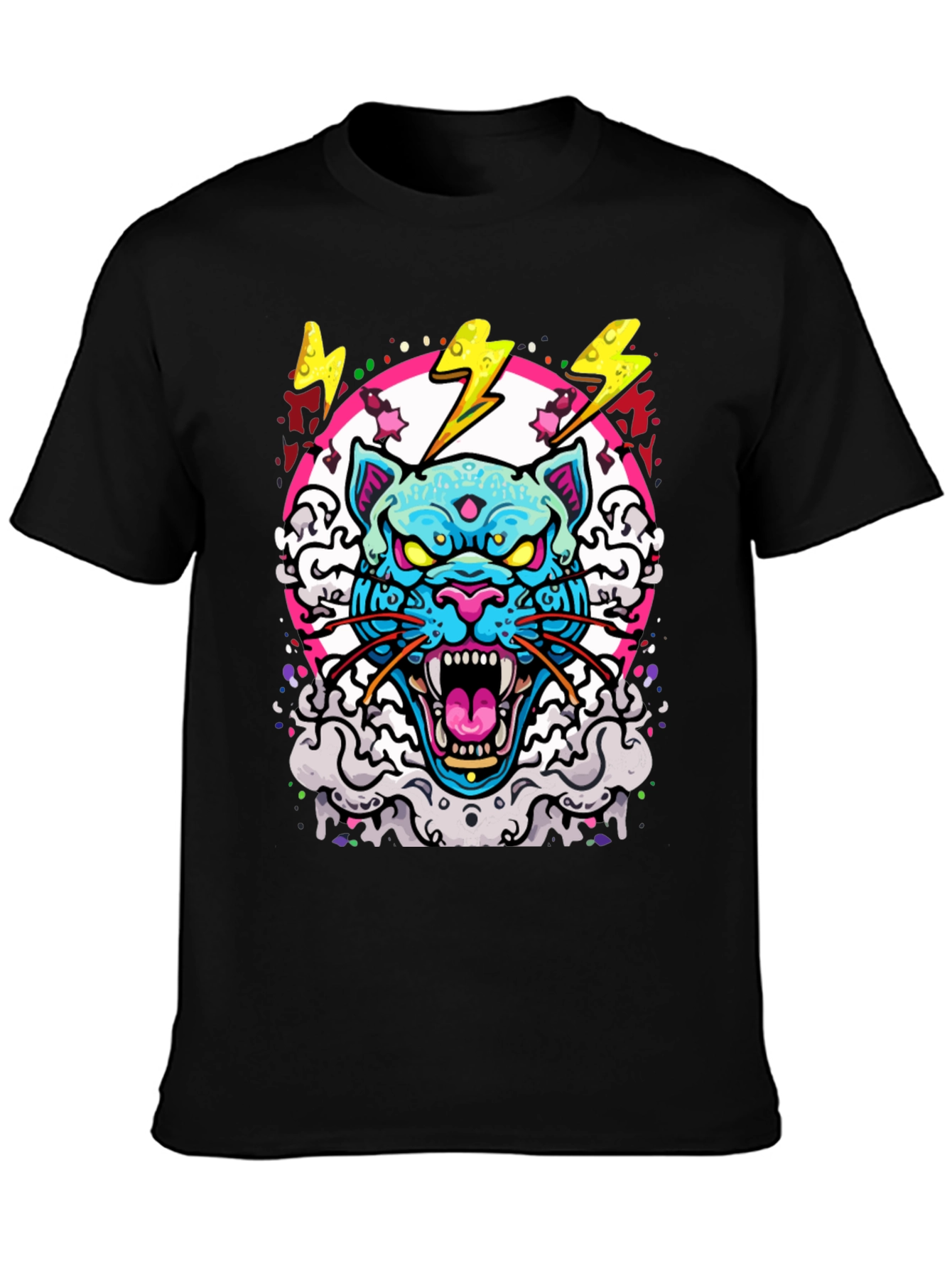 Cyberpunk Cat Graphic Tee