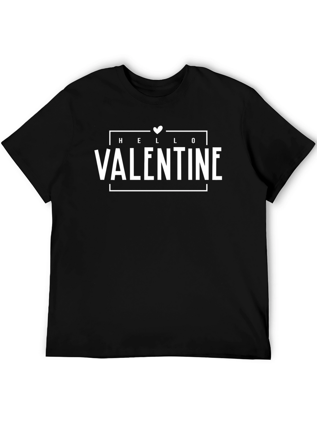 Hello Valentine Graphic T-Shirt - Black