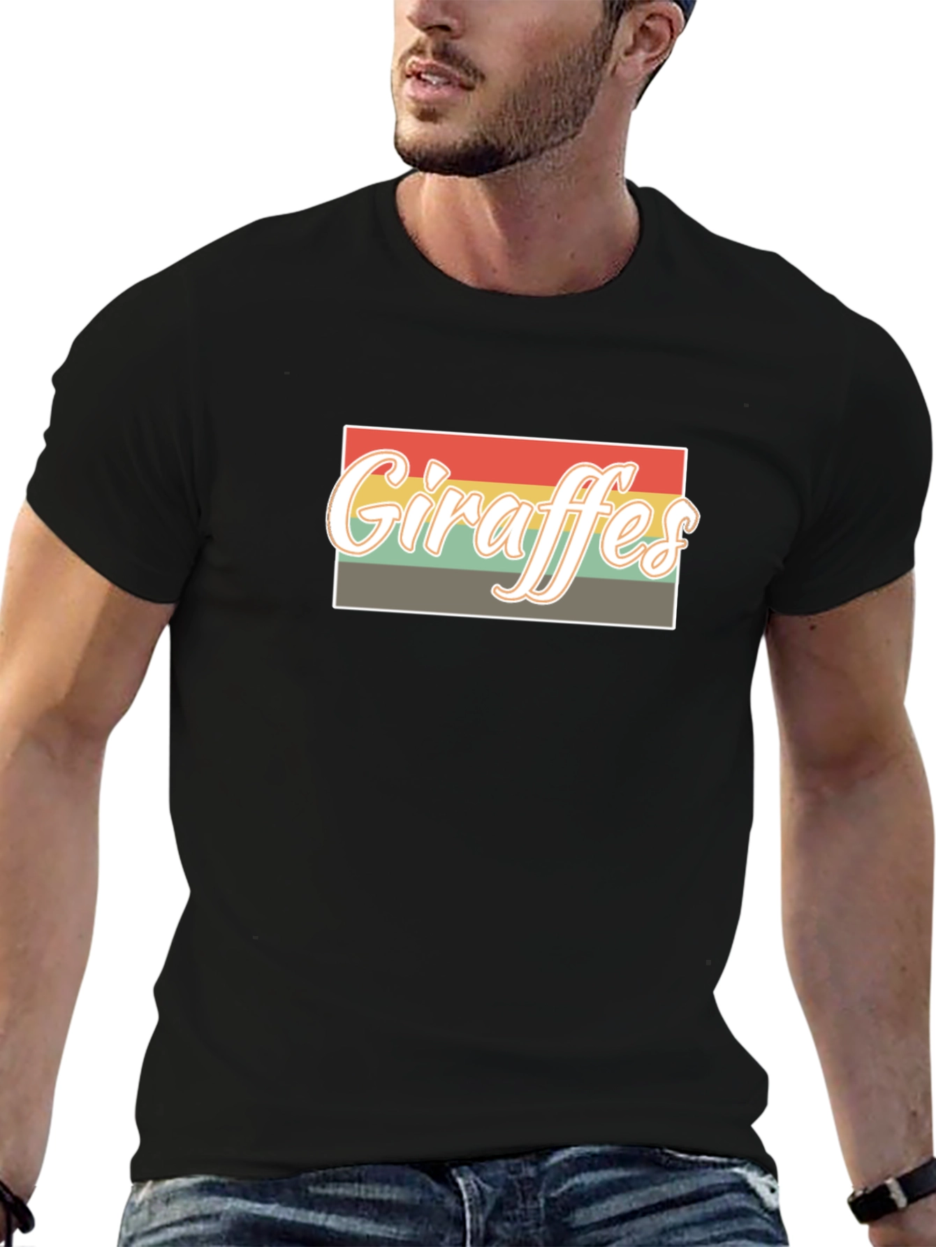 Retro Giraffes T-Shirt - Vintage Style Graphic Tee