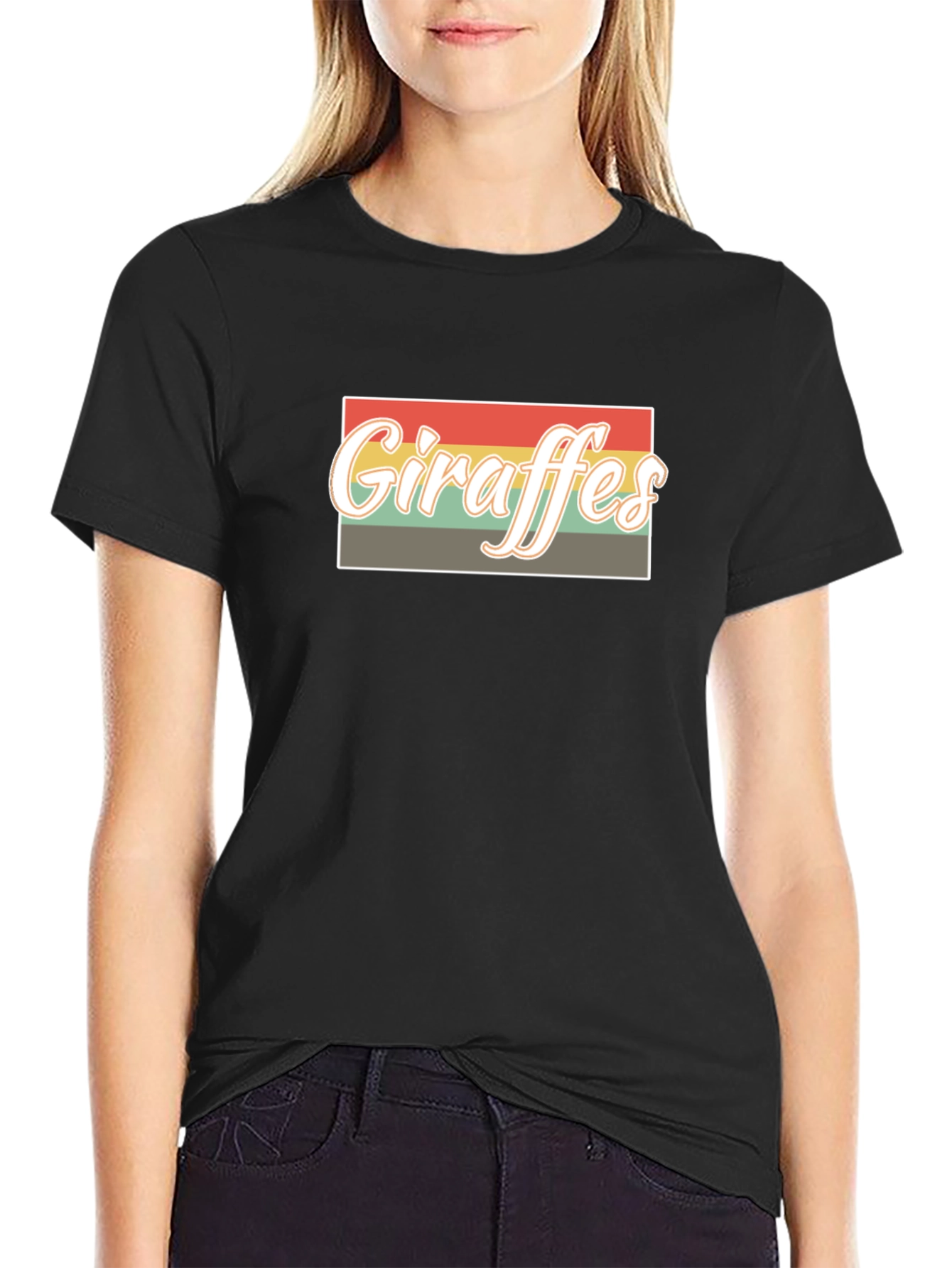 Retro Giraffes T-Shirt - Vintage Style Graphic Tee