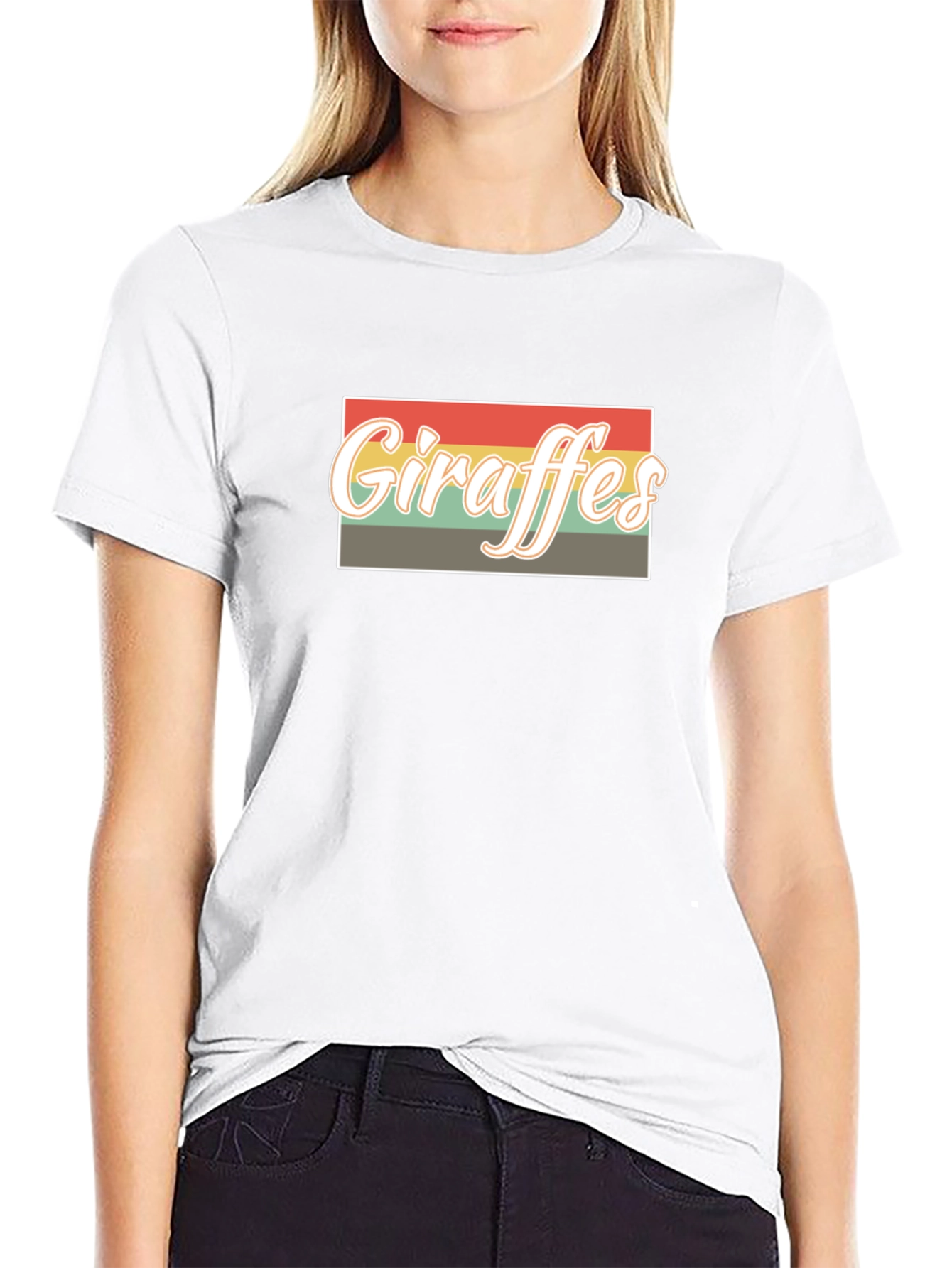 Retro Giraffes T-Shirt - Vintage Style Graphic Tee