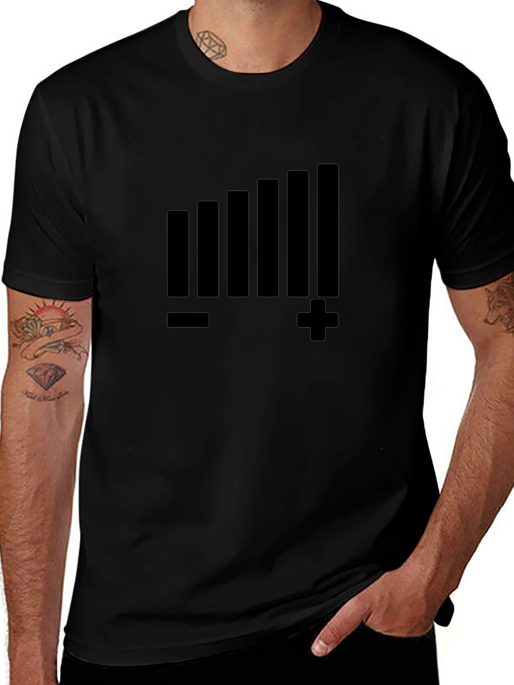 Volume Control Graphic Tee - Black T-Shirt