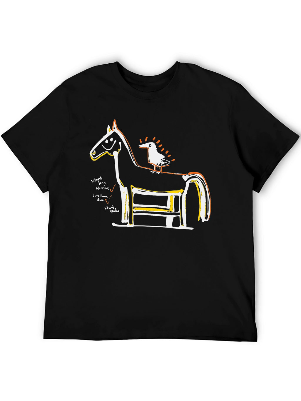 Horse & Bird Graphic T-Shirt
