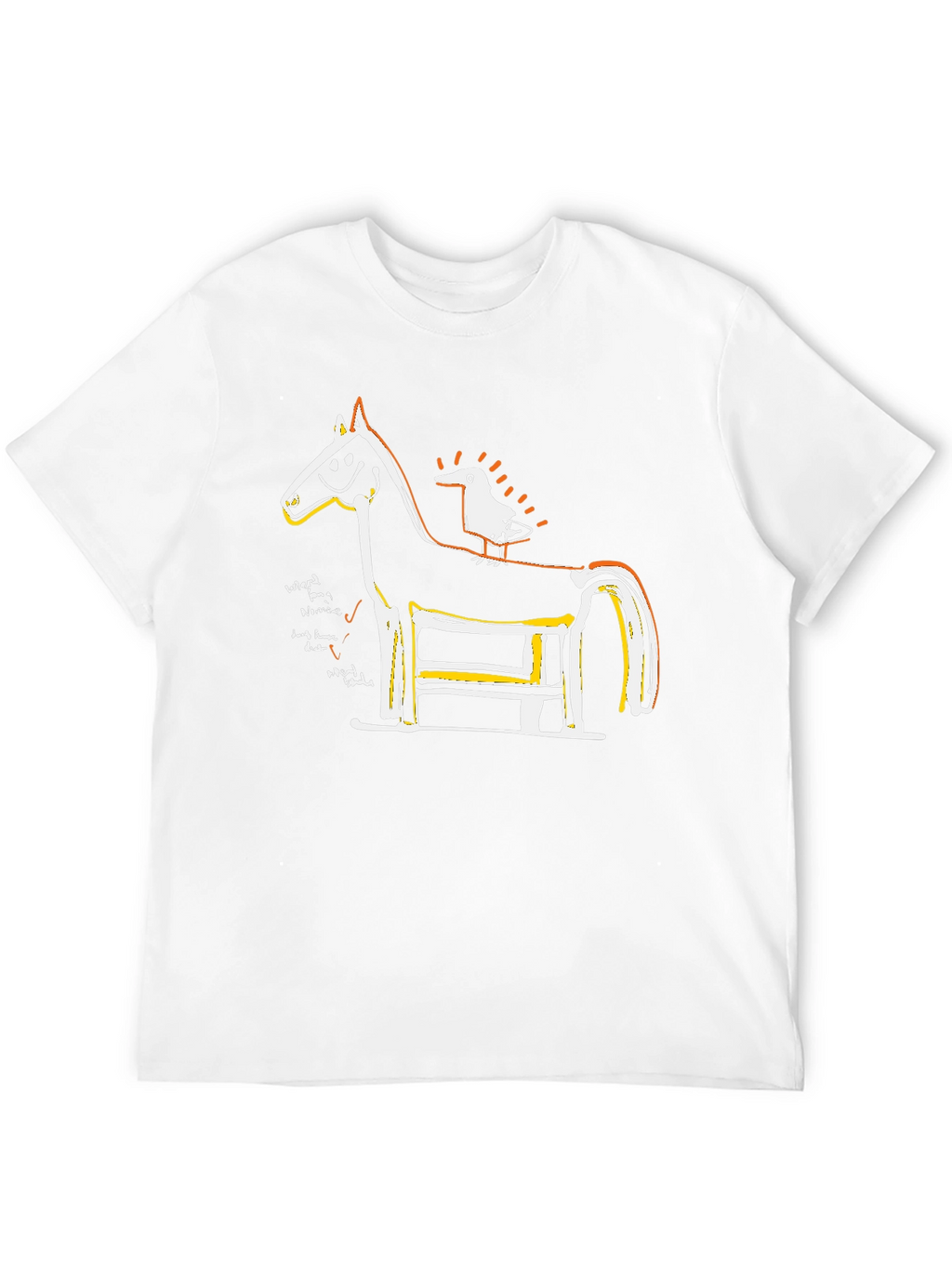 Horse & Bird Graphic T-Shirt
