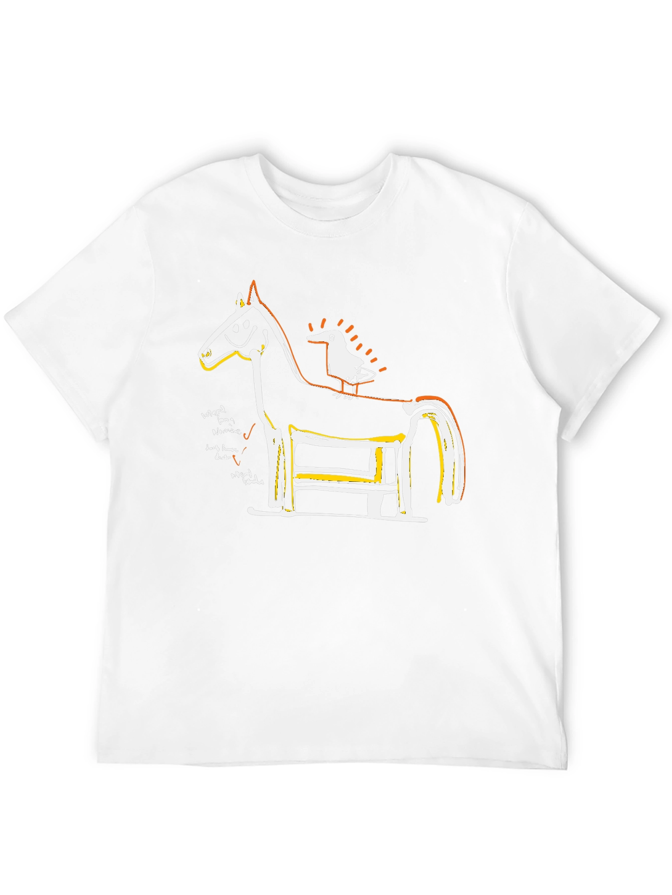 Horse & Bird Graphic T-Shirt