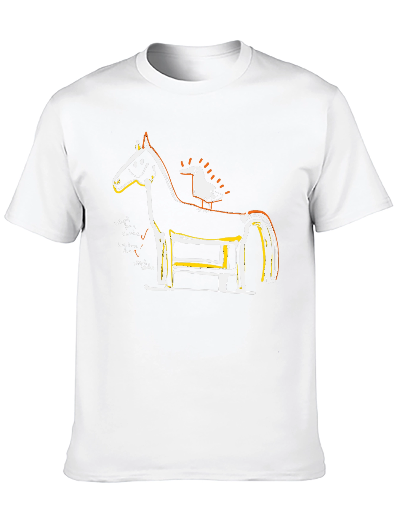 Horse & Bird Graphic T-Shirt