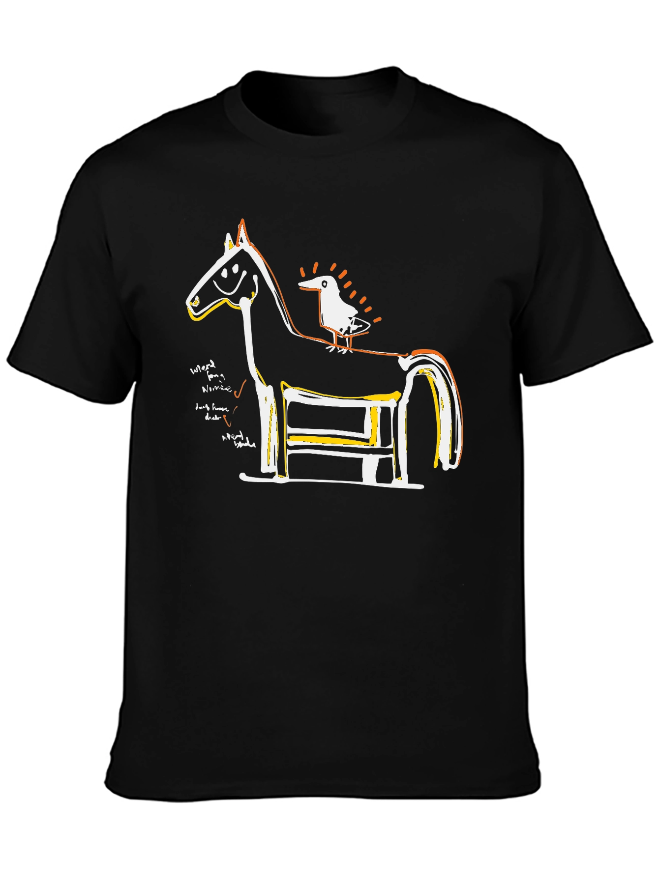 Horse & Bird Graphic T-Shirt