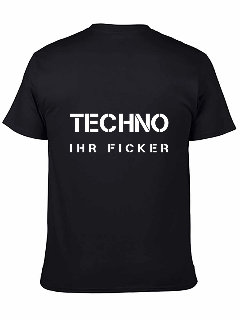 Techno Music Fan Black Tee