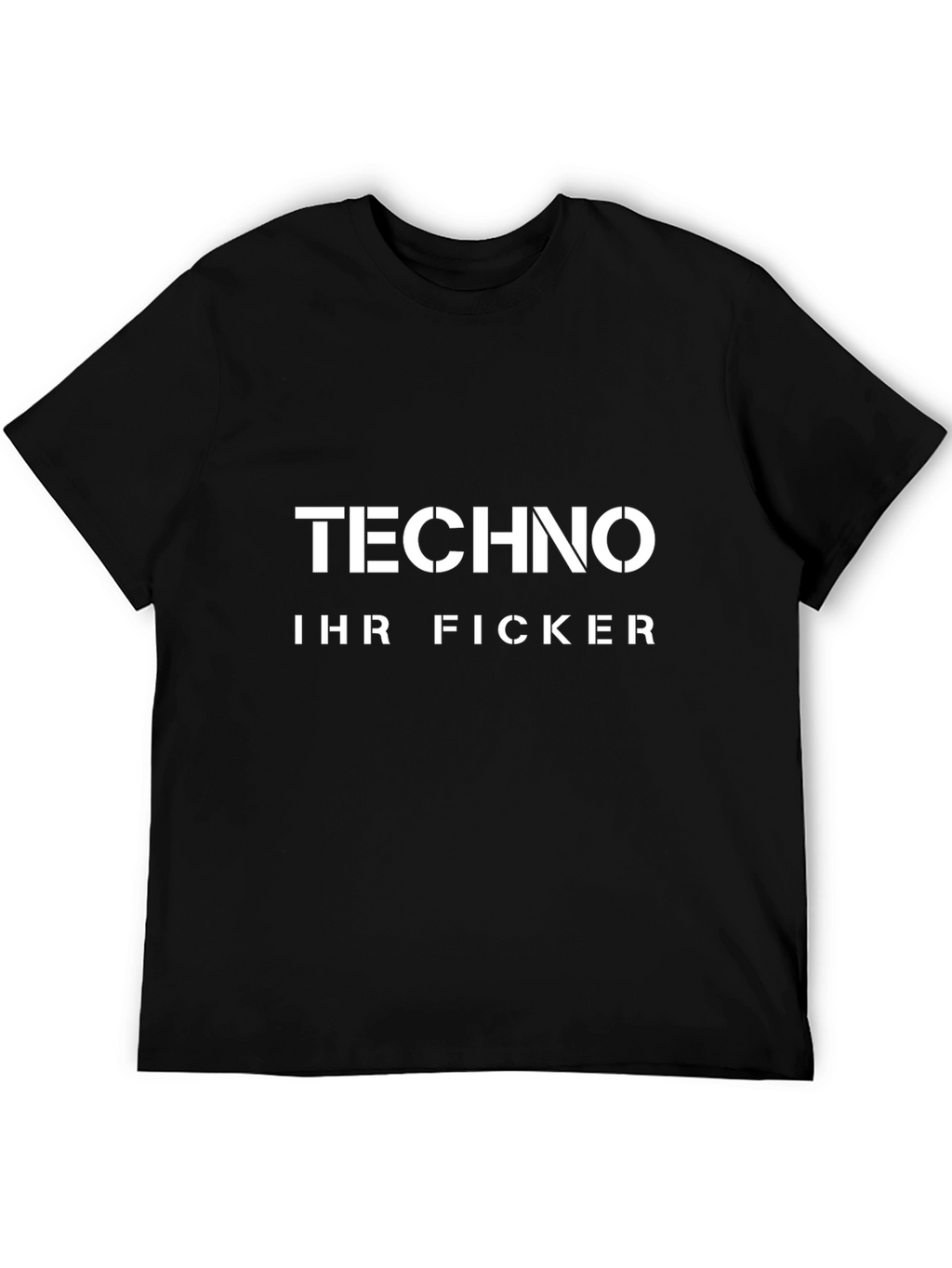 Techno Music Fan Black Tee