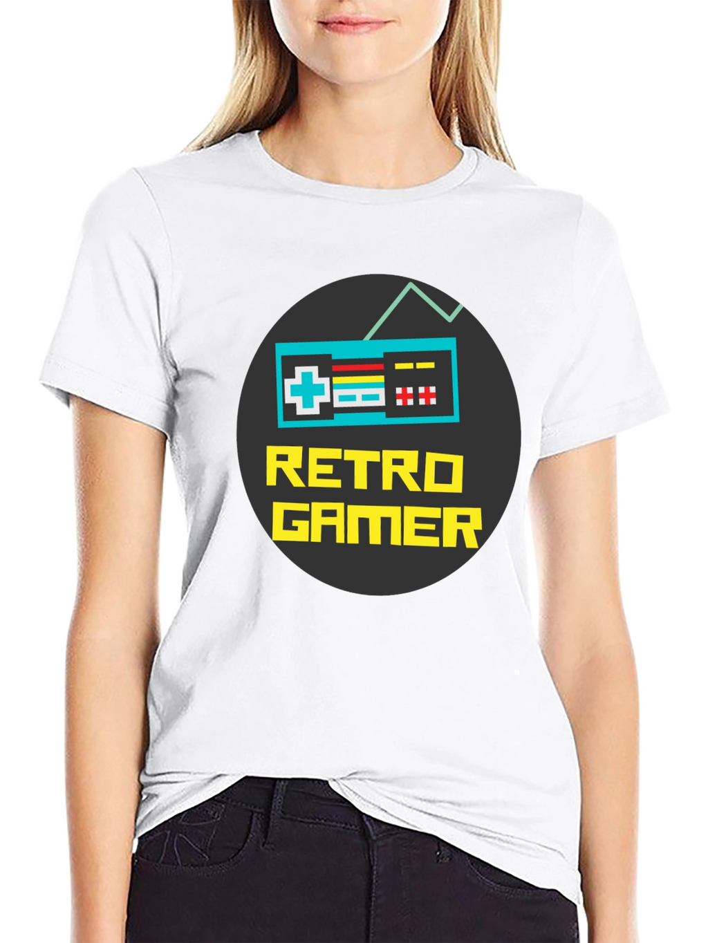 Retro Gamer Graphic T-Shirt - Classic Console Style