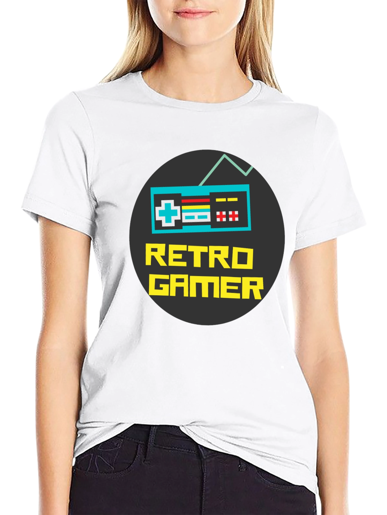 Retro Gamer Graphic T-Shirt - Classic Console Style