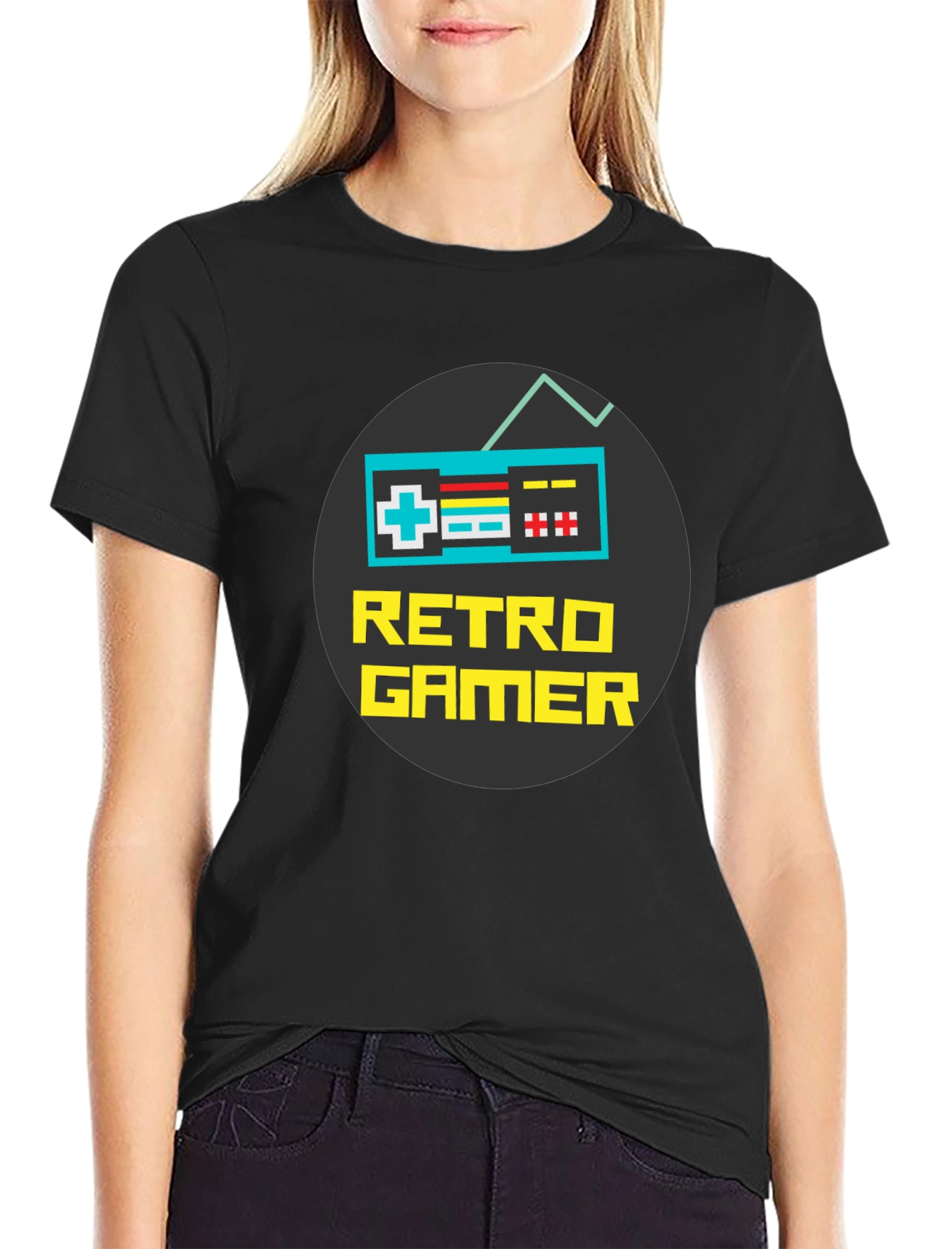Retro Gamer Graphic T-Shirt - Classic Console Style