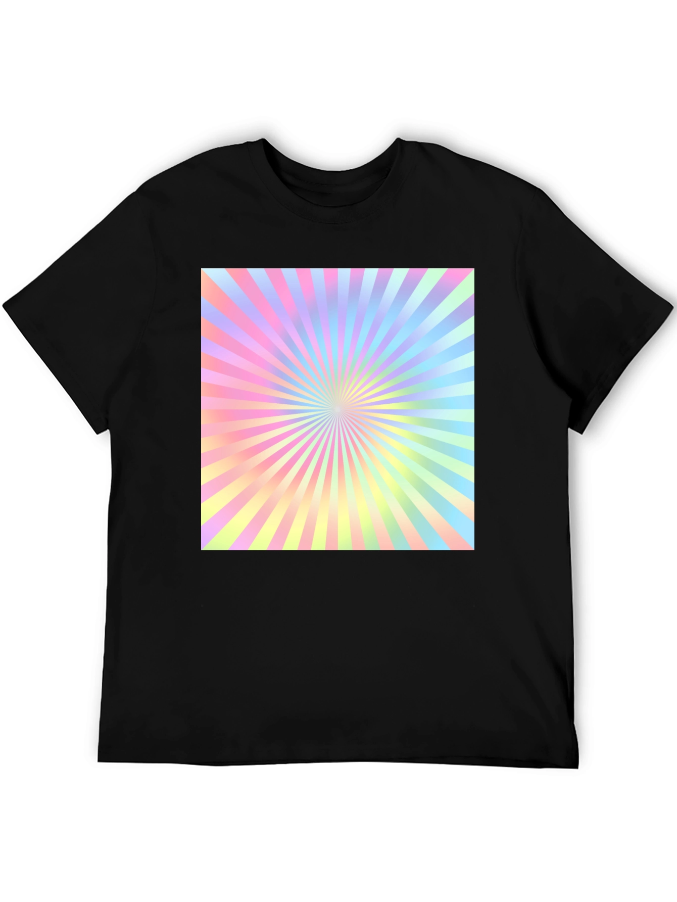 Retro Pastel Sunburst Graphic Tee