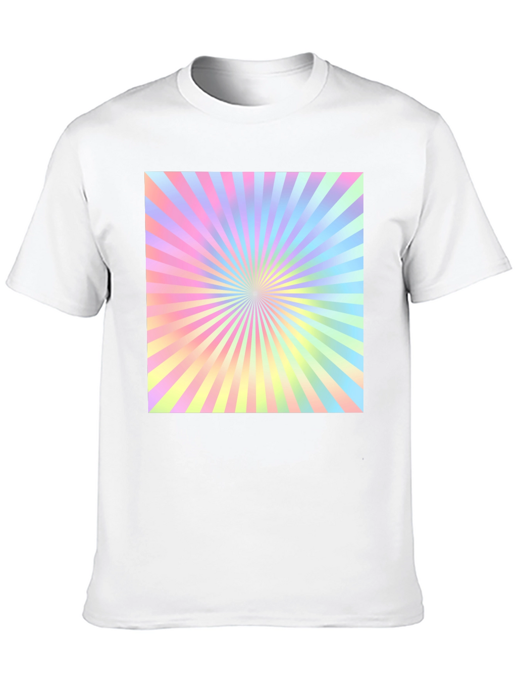 Retro Pastel Sunburst Graphic Tee