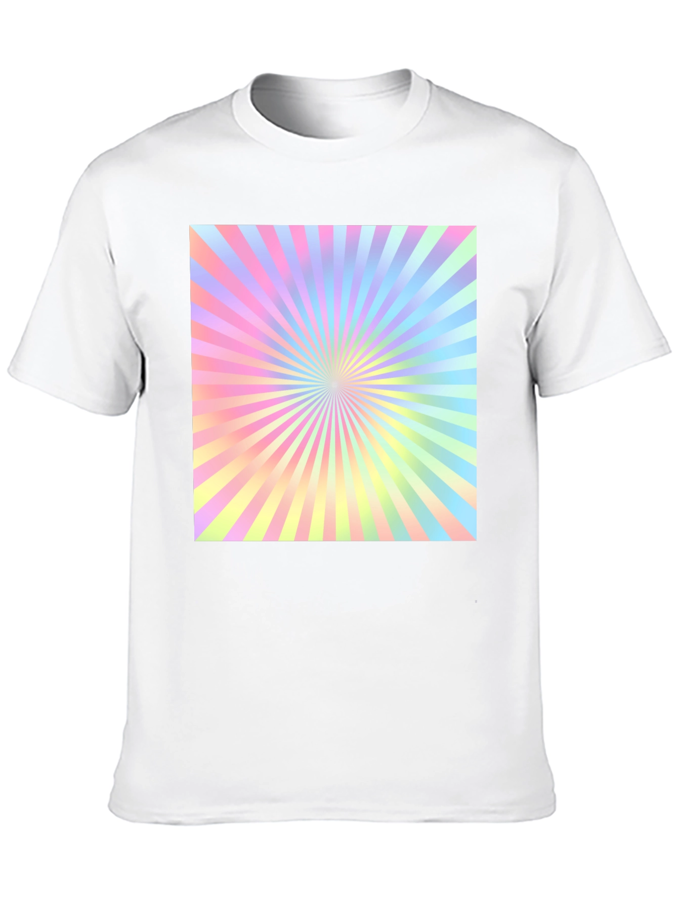 Retro Pastel Sunburst Graphic Tee