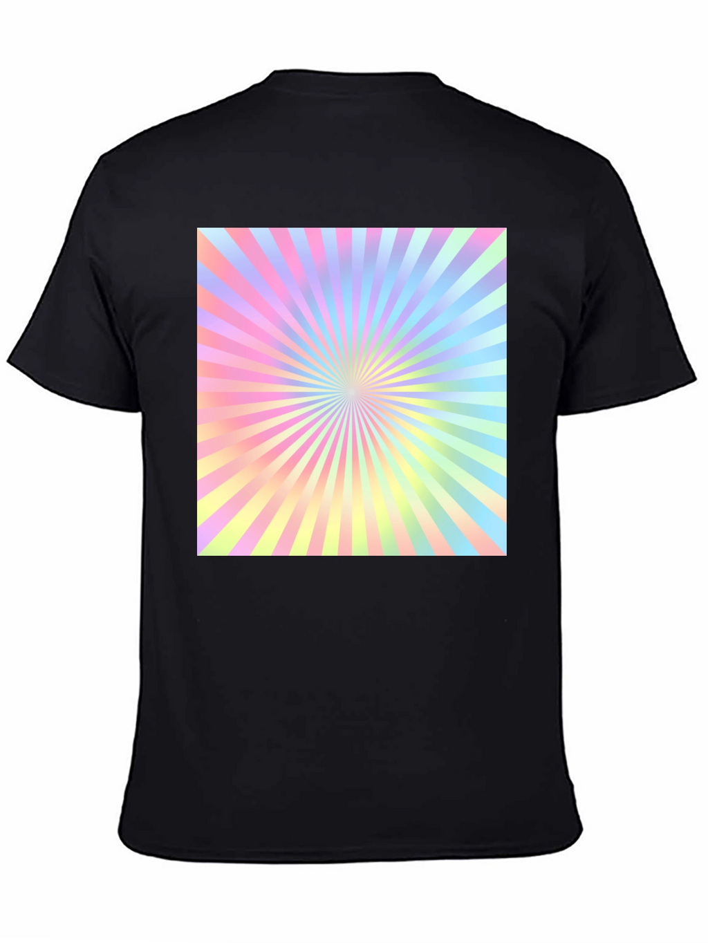 Retro Pastel Sunburst Graphic Tee