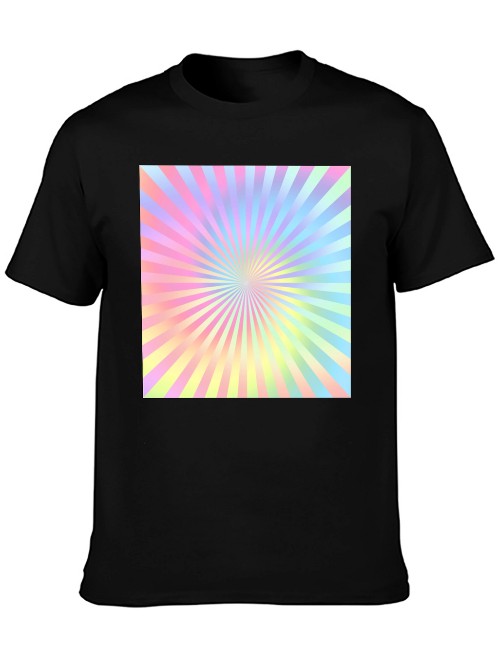 Retro Pastel Sunburst Graphic Tee