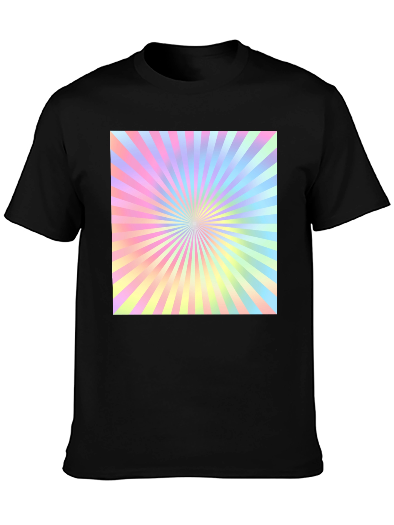 Retro Pastel Sunburst Graphic Tee