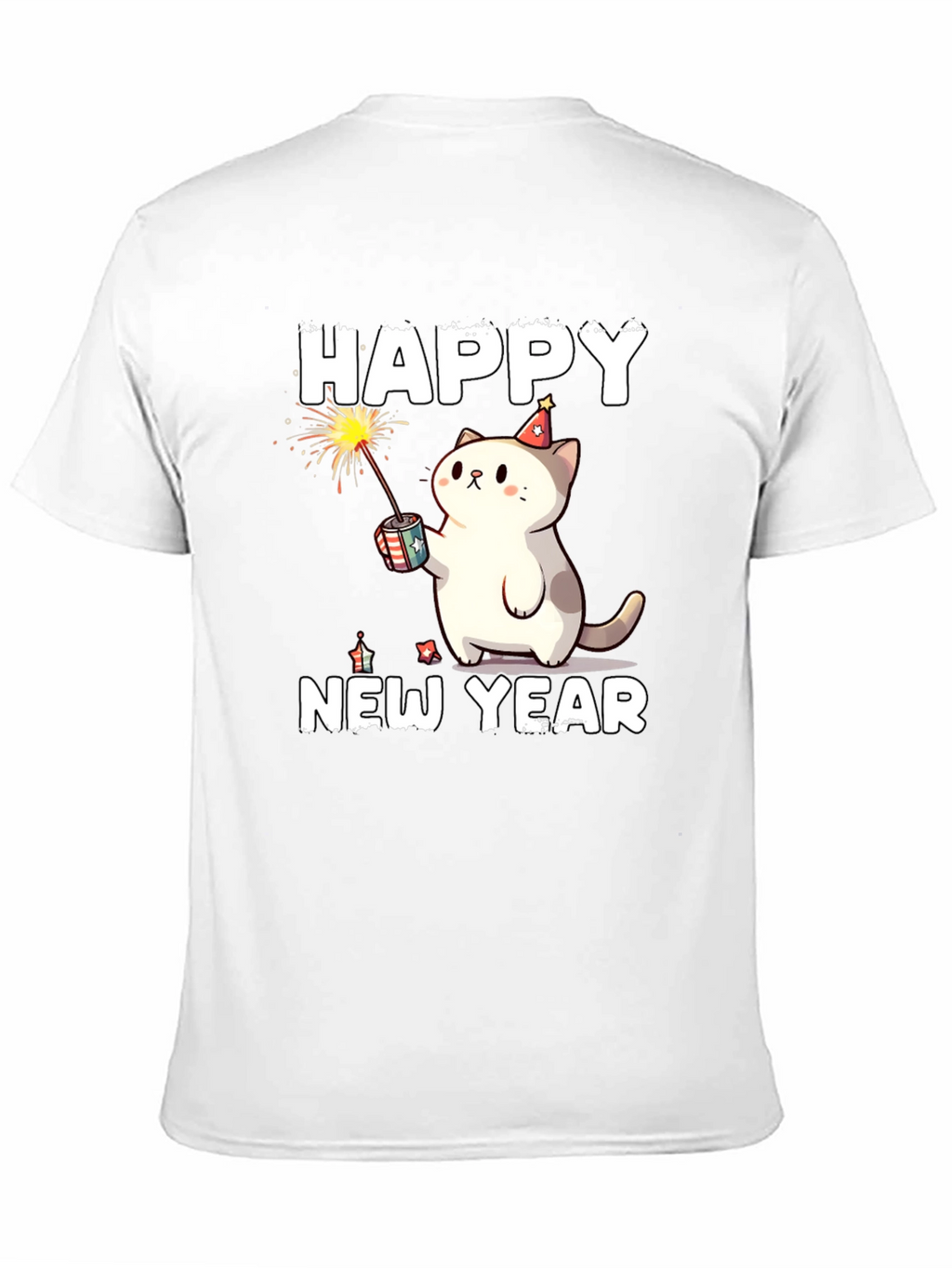 Happy New Year Cat T-Shirt
