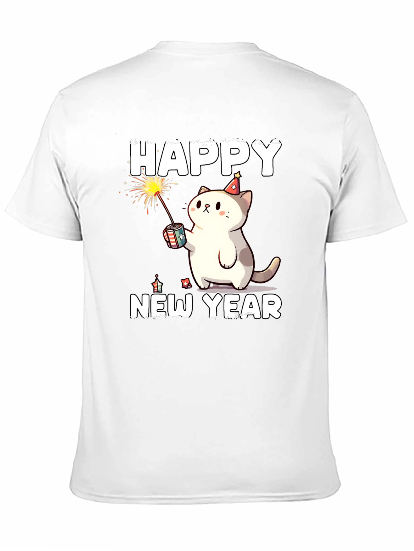 Happy New Year Cat T-Shirt