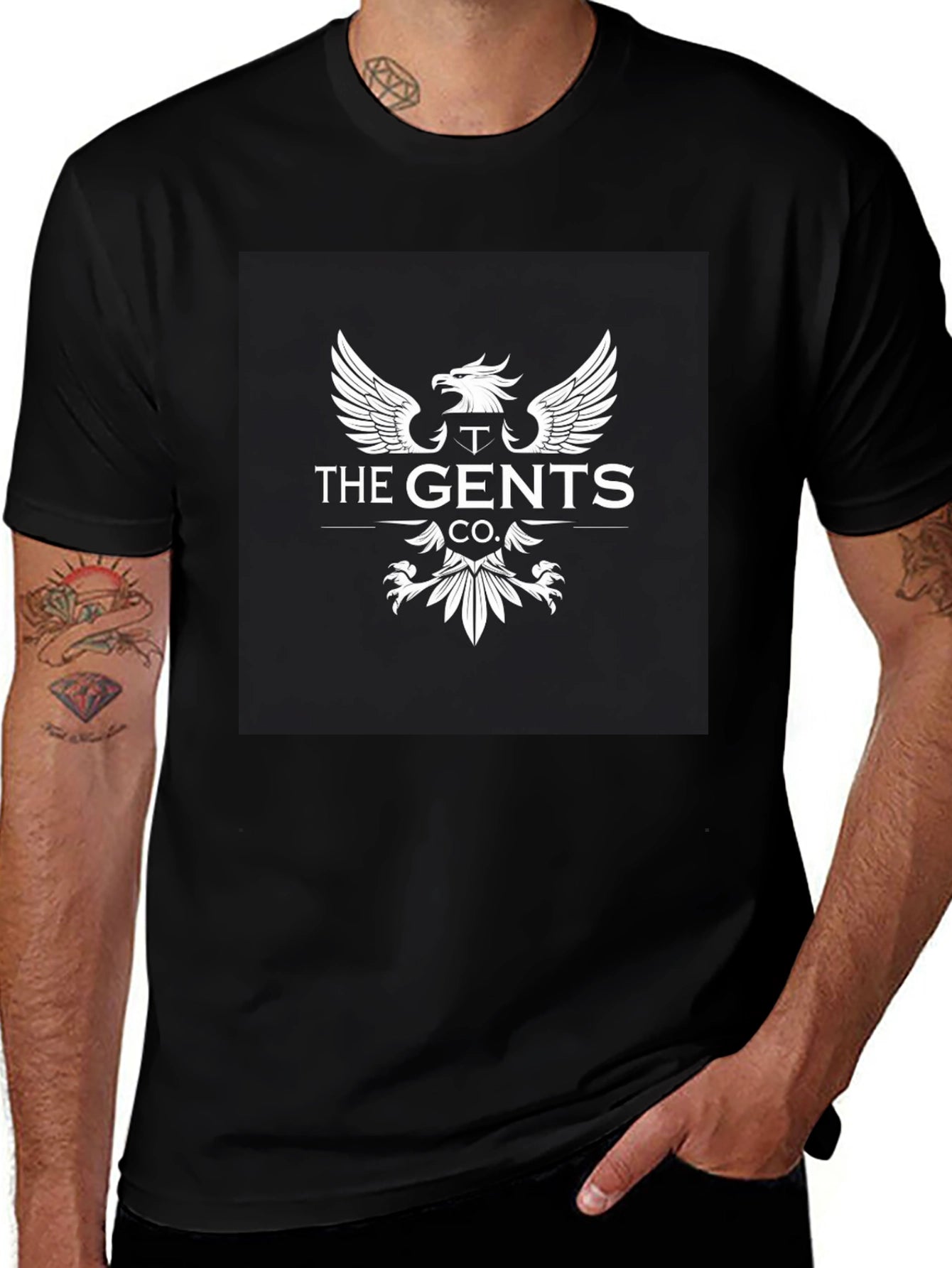 The Gents Co. Black Graphic T-Shirt