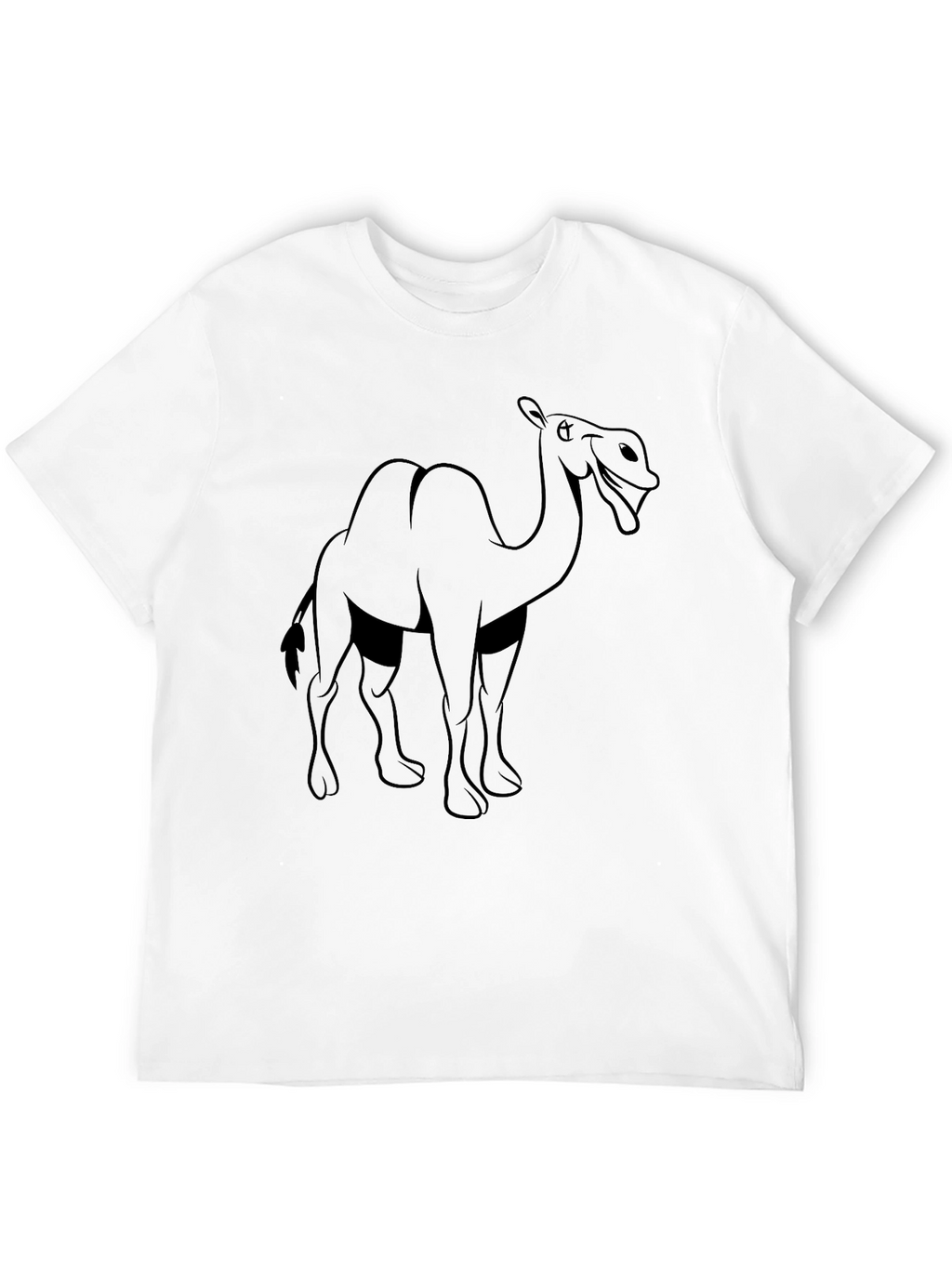 Camel Graphic T-Shirt - Black Cotton Tee