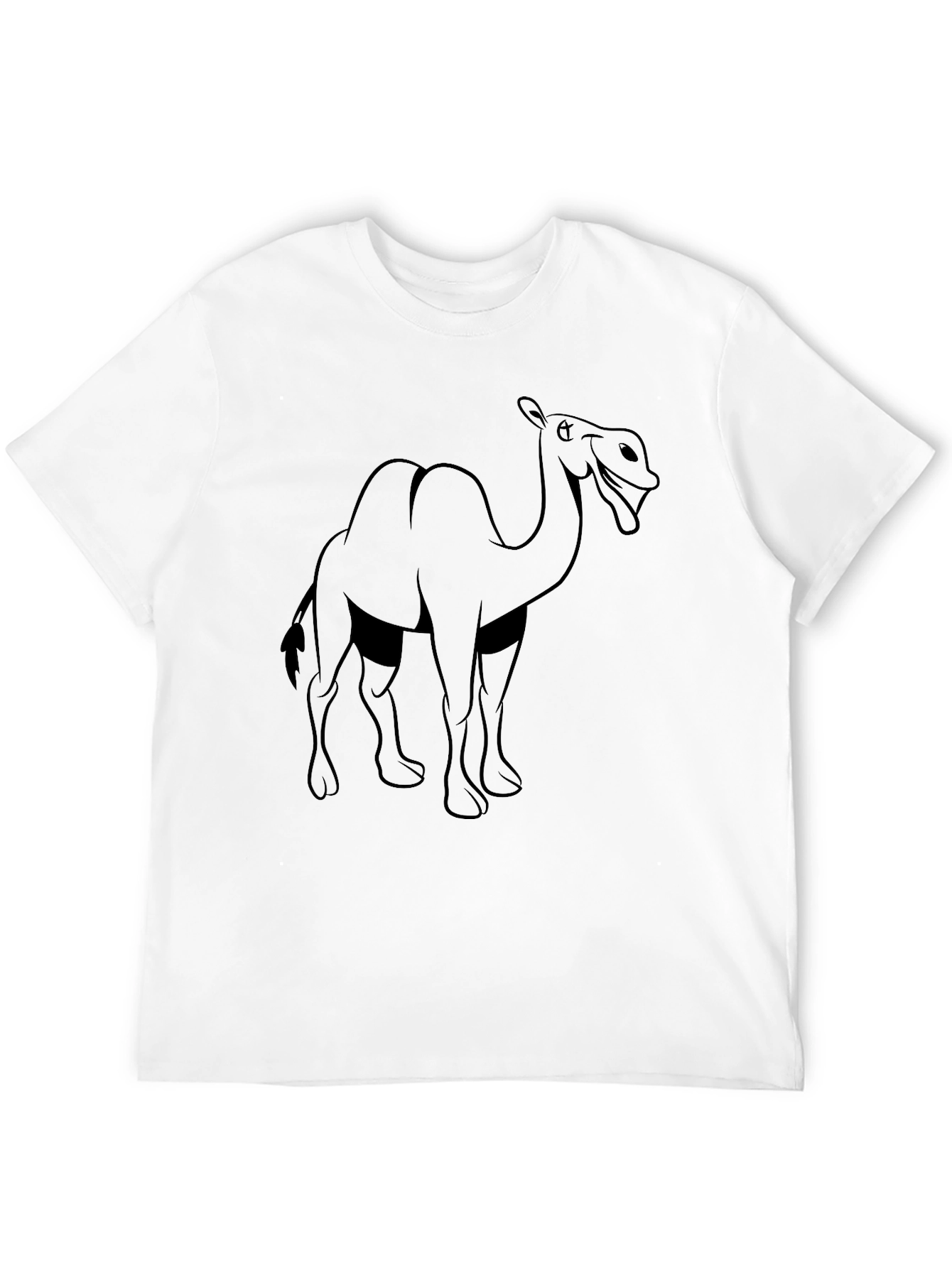 Camel Graphic T-Shirt - Black Cotton Tee