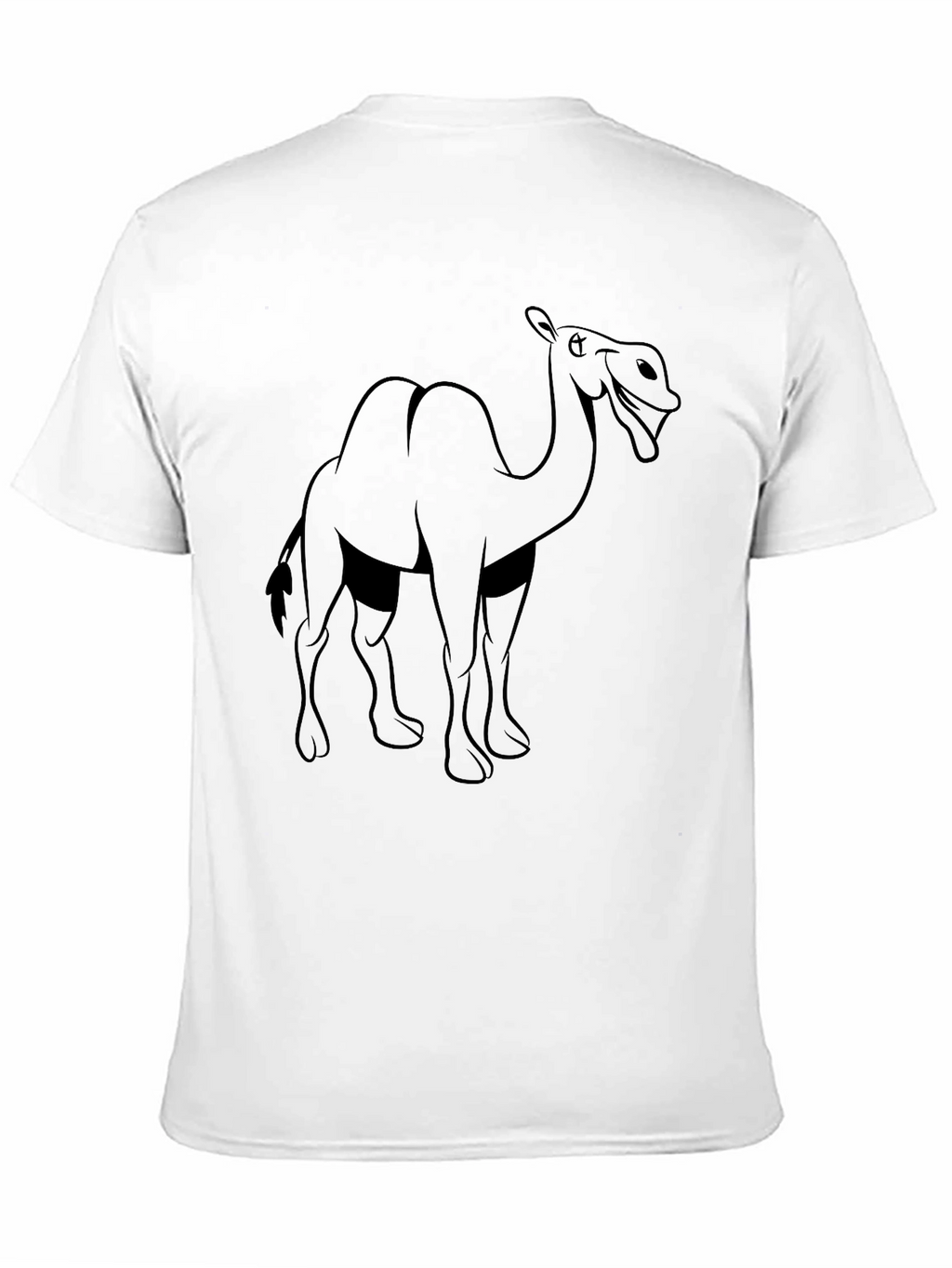 Camel Graphic T-Shirt - Black Cotton Tee