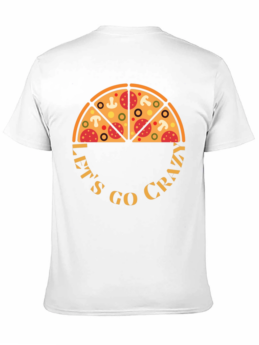 Pizza Crazy Graphic T-Shirt - Fun Design