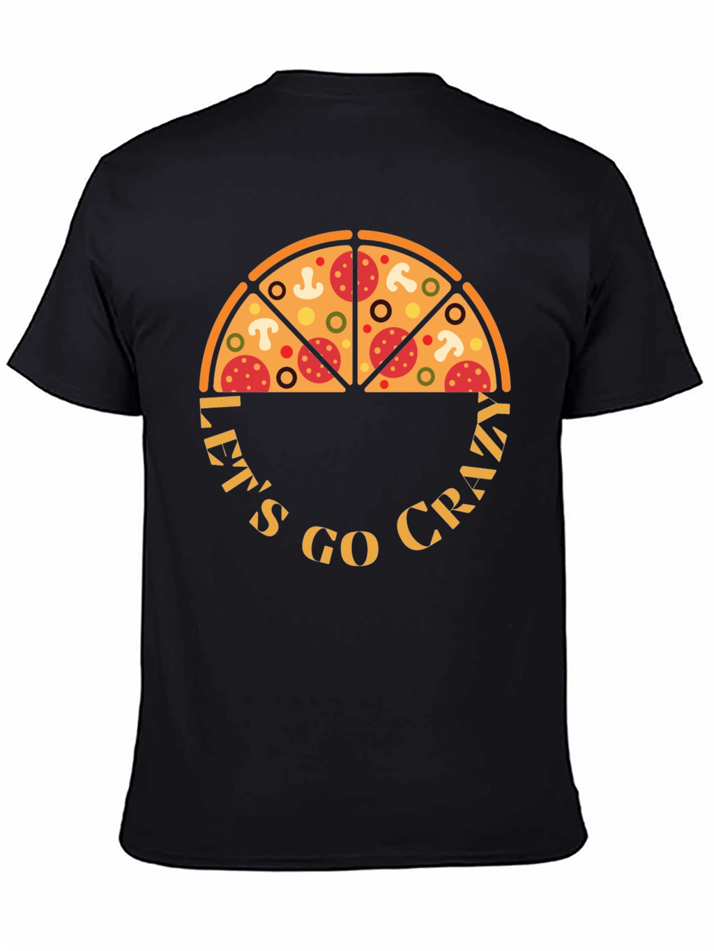 Pizza Crazy Graphic T-Shirt - Fun Design