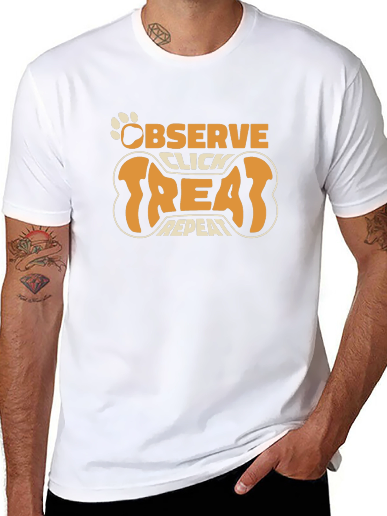 Observe Click Treat Repeat Dog Trainer T-Shirt