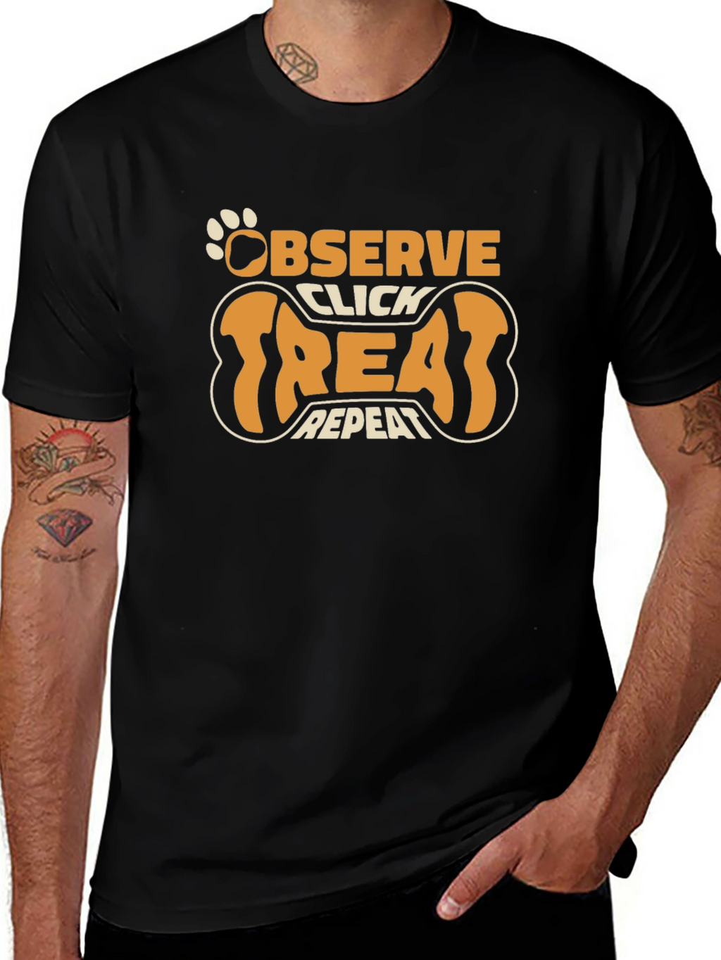 Observe Click Treat Repeat Dog Trainer T-Shirt