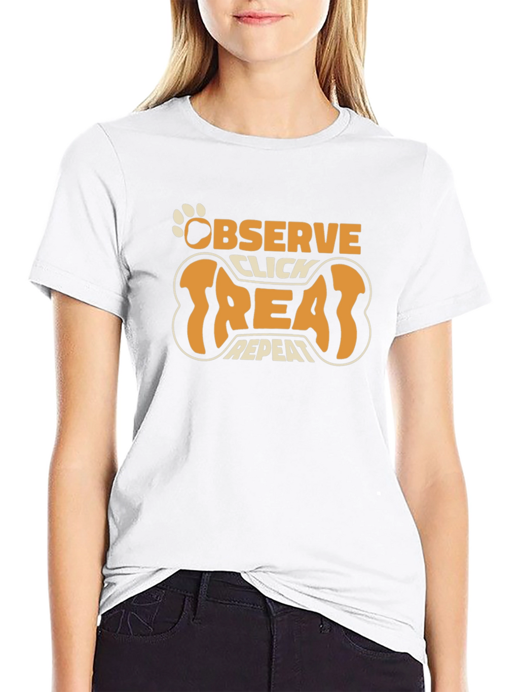 Observe Click Treat Repeat Dog Trainer T-Shirt
