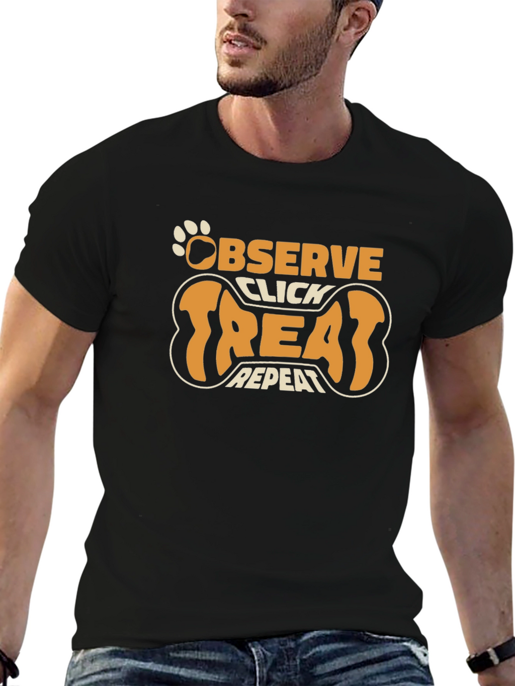 Observe Click Treat Repeat Dog Trainer T-Shirt