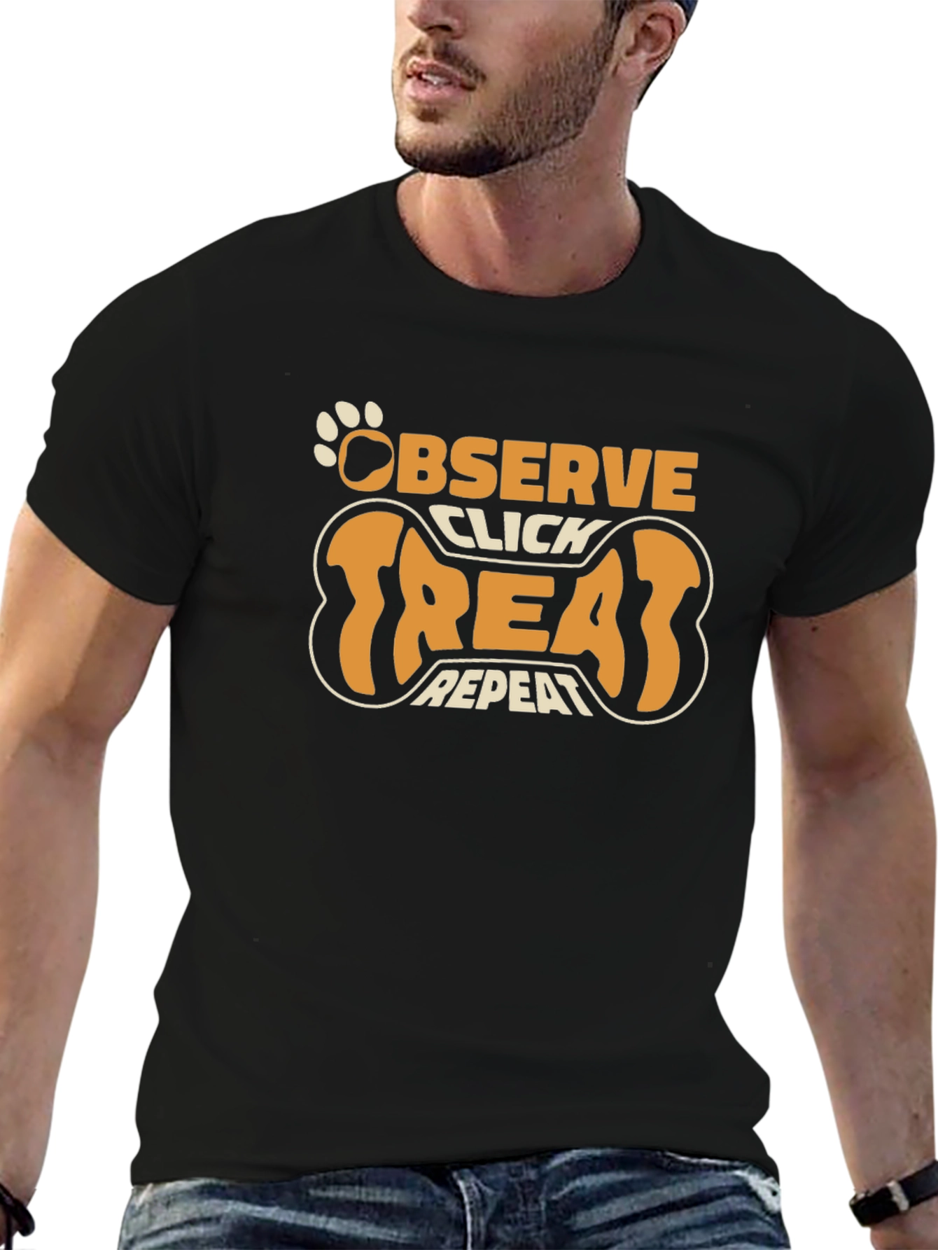 Observe Click Treat Repeat Dog Trainer T-Shirt