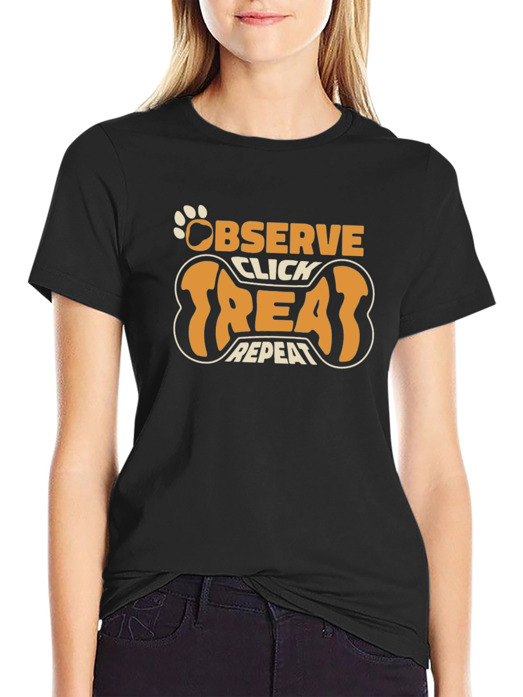 Observe Click Treat Repeat Dog Trainer T-Shirt