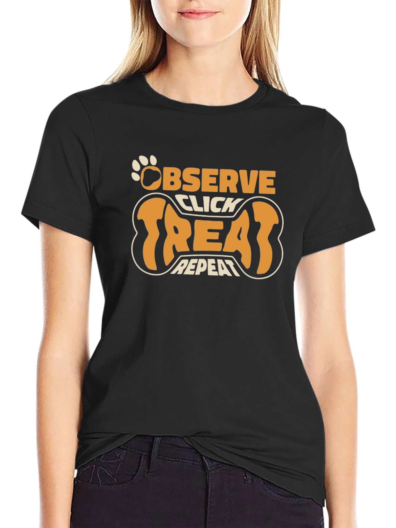 Observe Click Treat Repeat Dog Trainer T-Shirt
