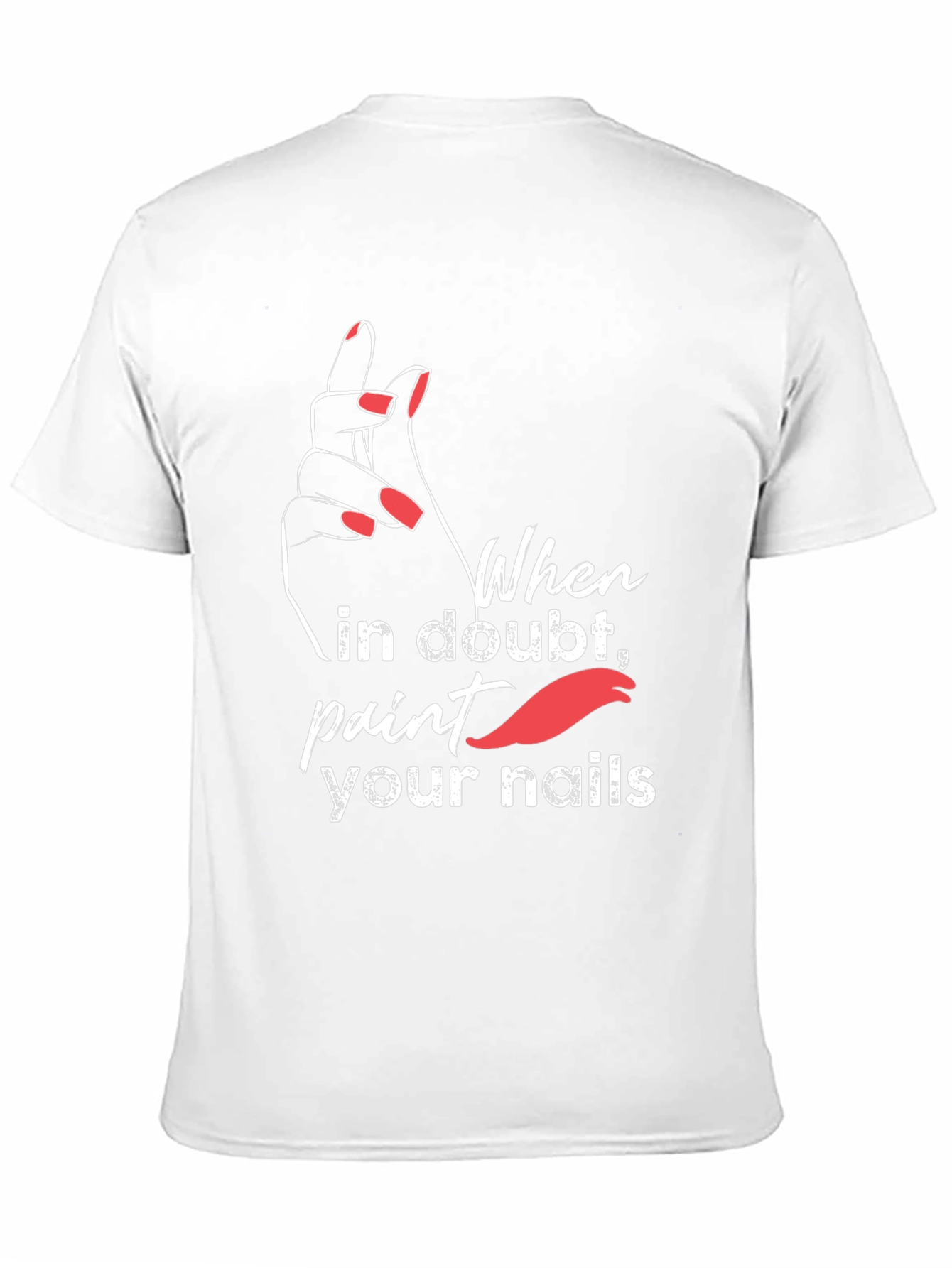 Trendy Paint Your Nails Graphic Tee