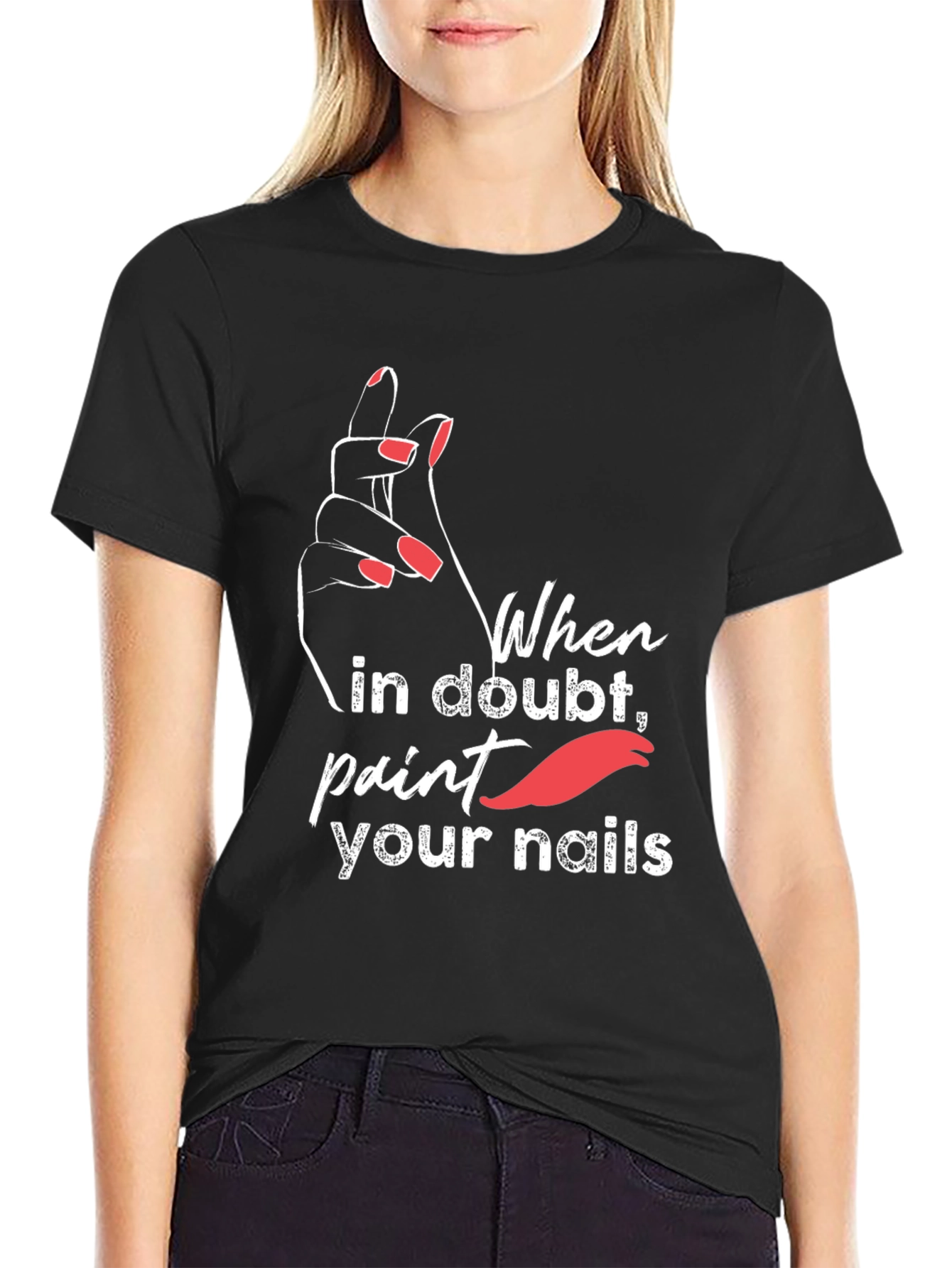 Trendy Paint Your Nails Graphic Tee