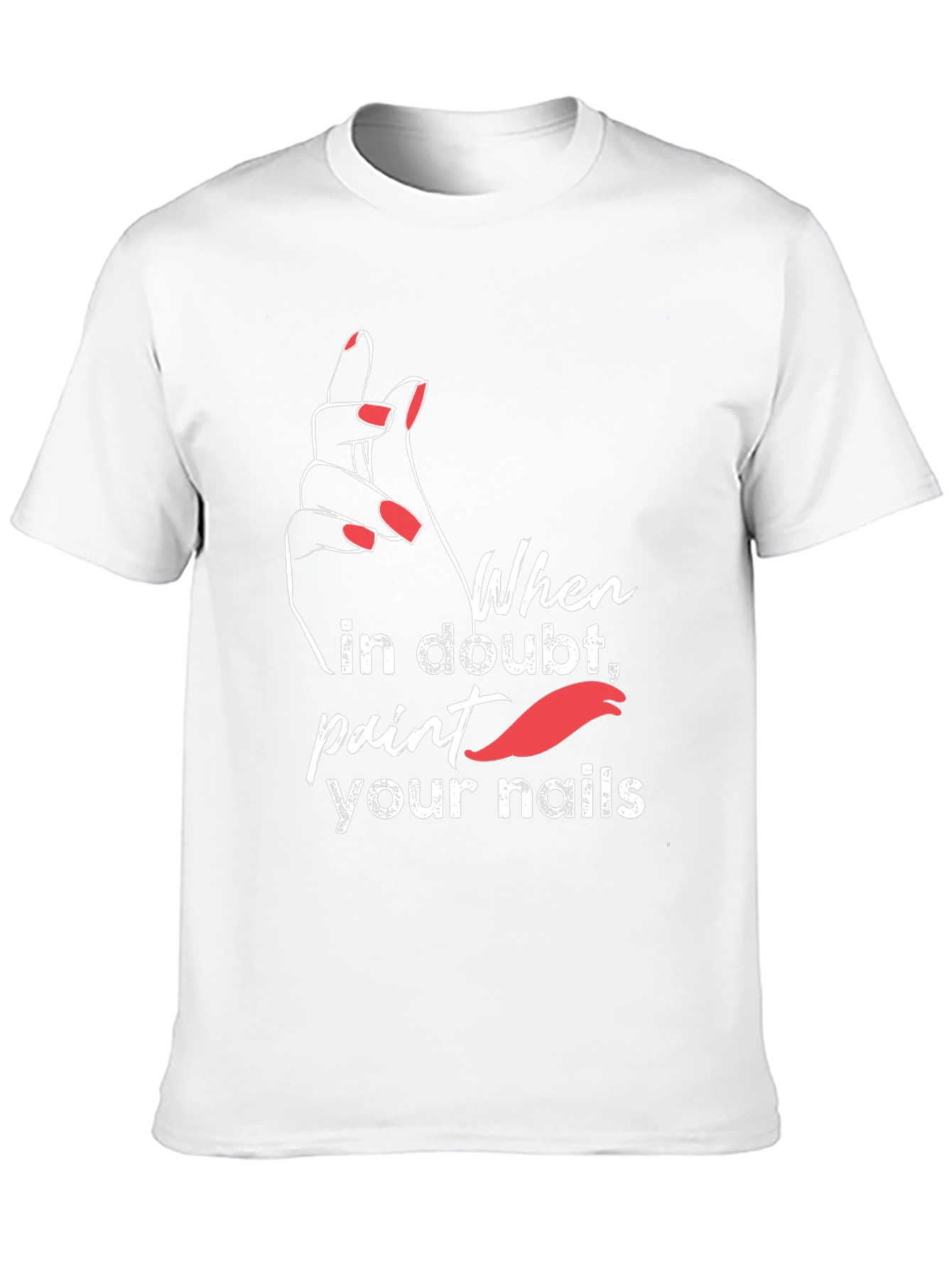 Trendy Paint Your Nails Graphic Tee
