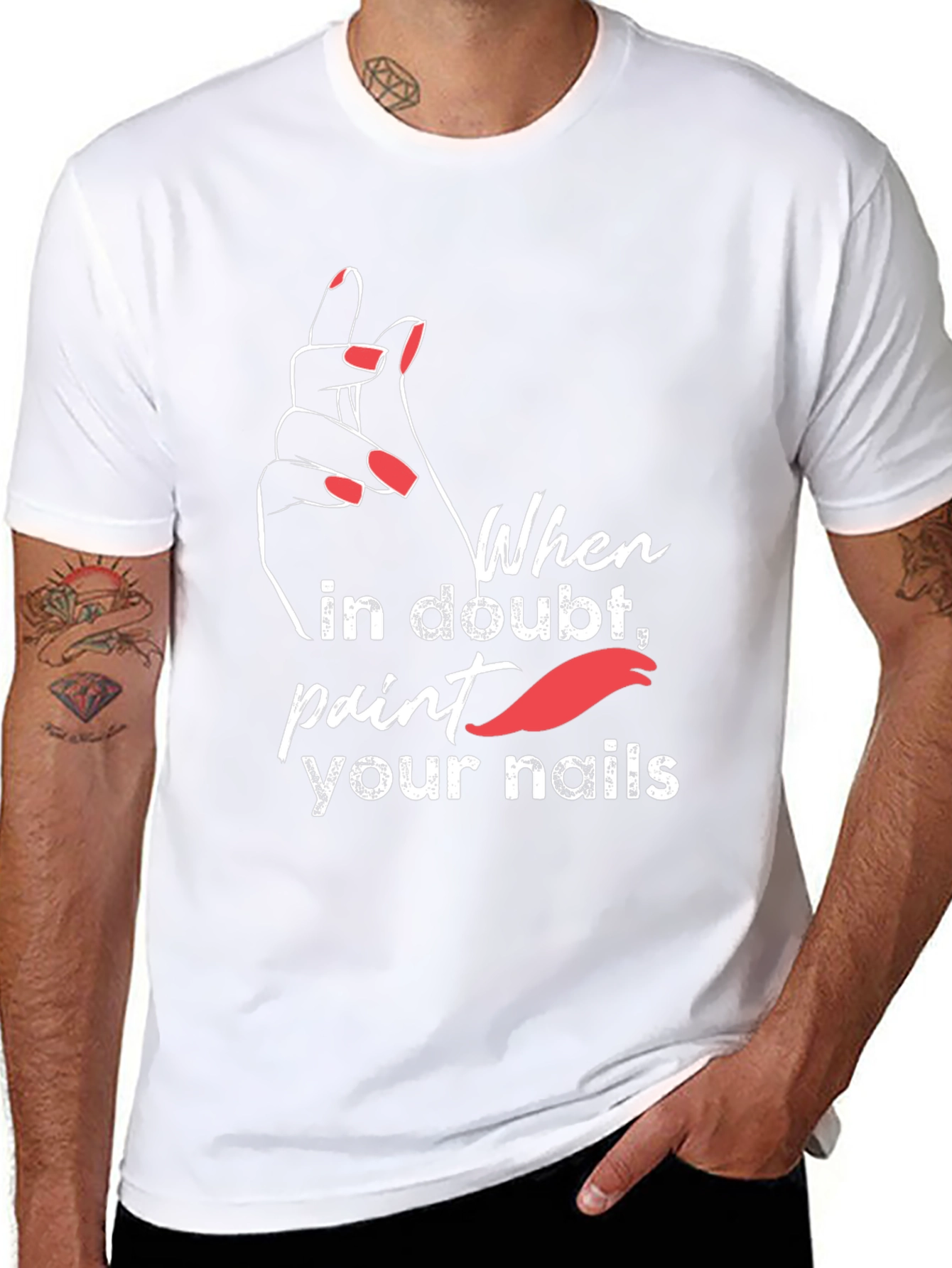 Trendy Paint Your Nails Graphic Tee