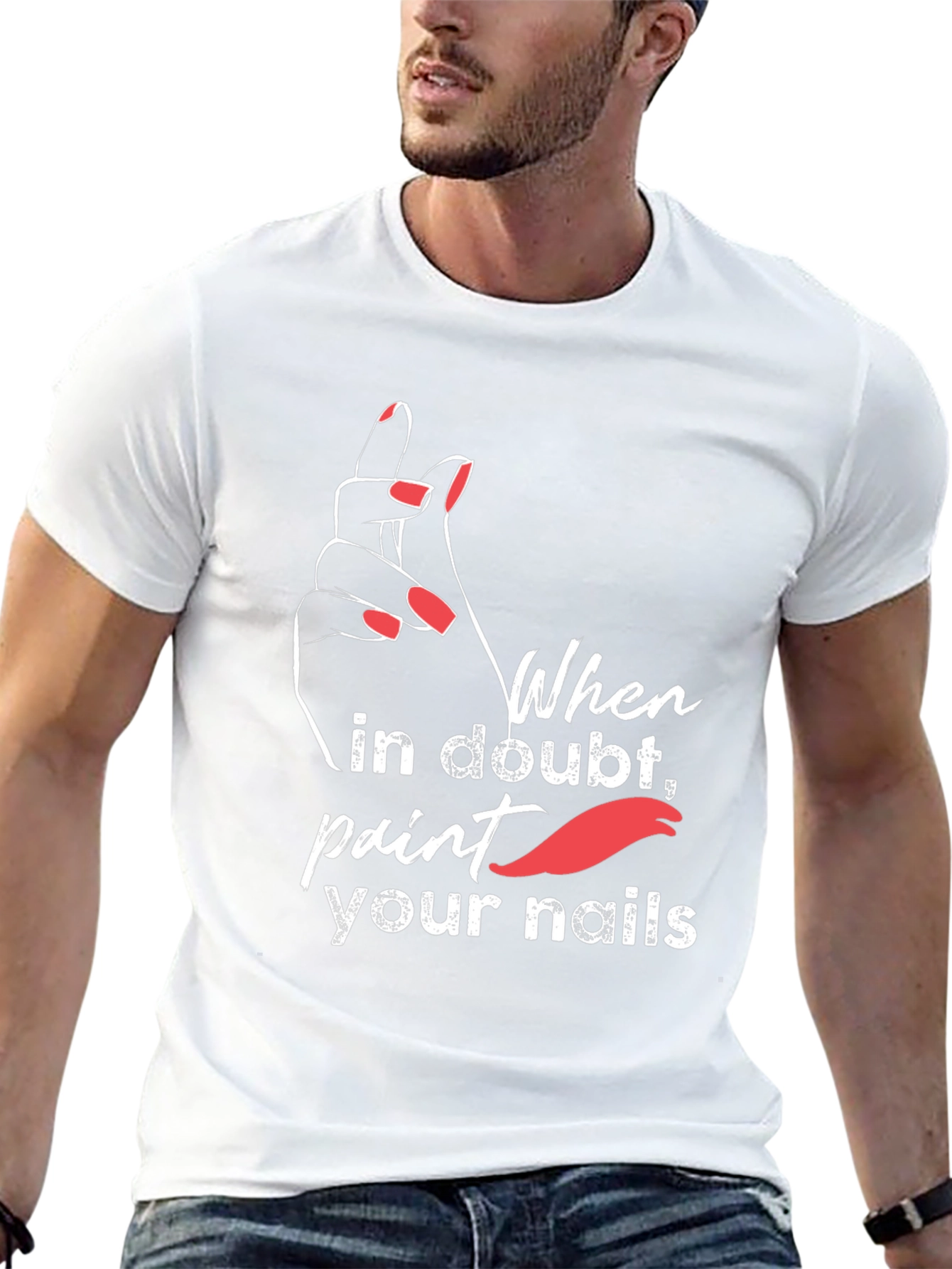 Trendy Paint Your Nails Graphic Tee