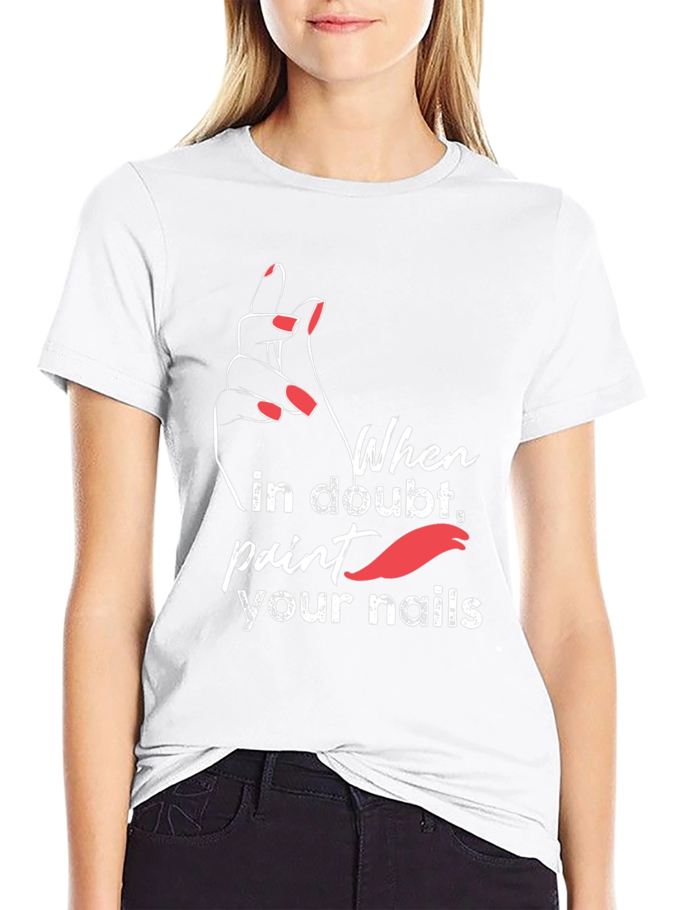 Trendy Paint Your Nails Graphic Tee
