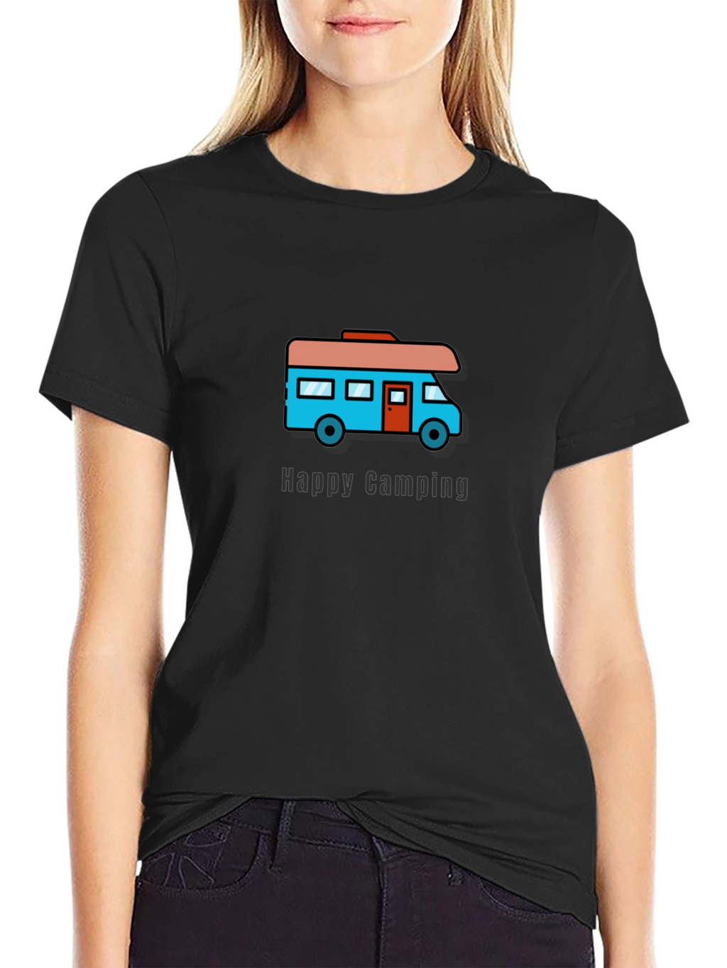 Happy Camping RV Graphic T-Shirt