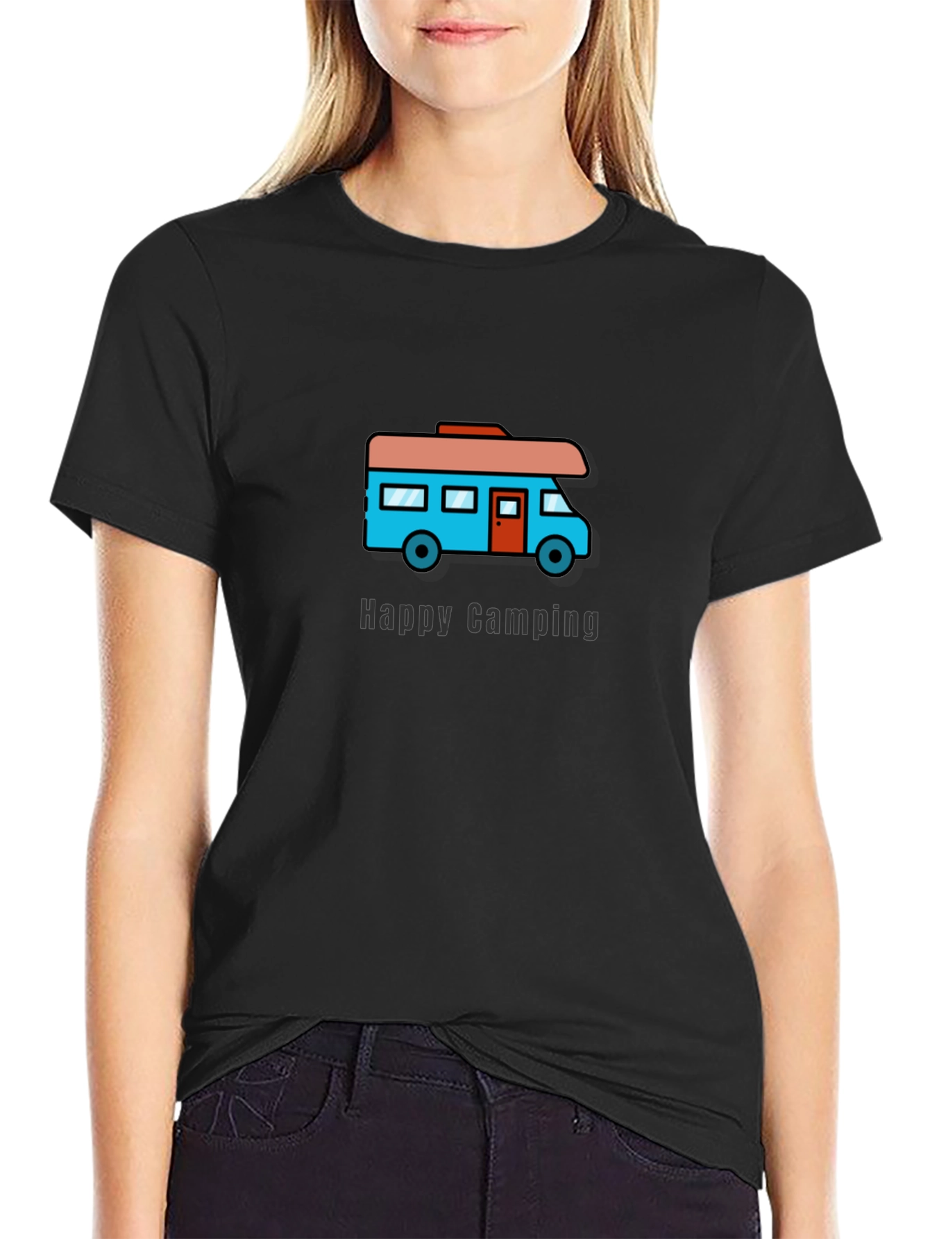 Happy Camping RV Graphic T-Shirt