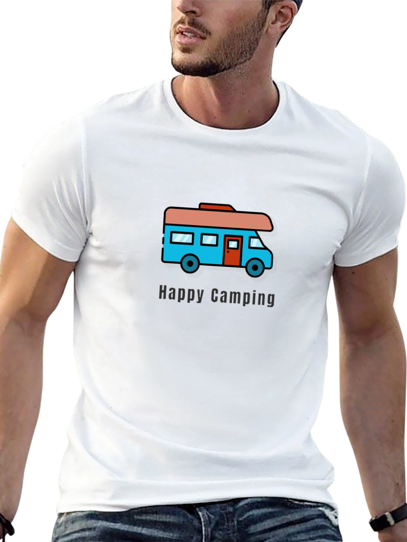 Happy Camping RV Graphic T-Shirt