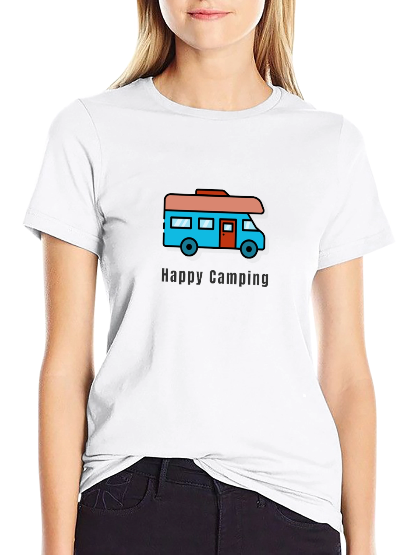 Happy Camping RV Graphic T-Shirt